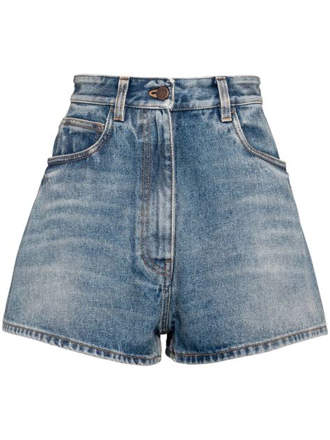 blue prada shorts|Prada shorts.